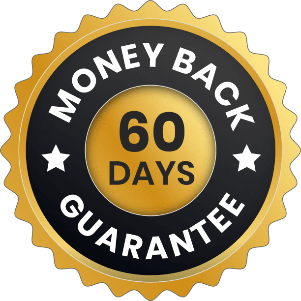 60 day money back guarantee seal