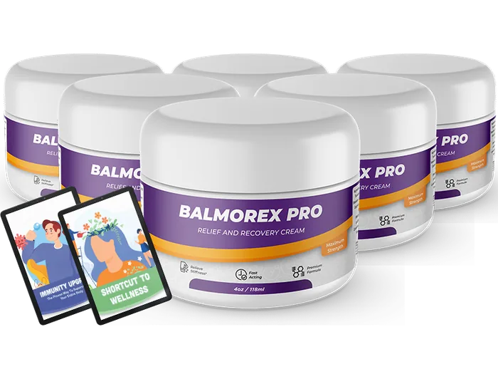 Balmorex Pro 6 jar gold discount package with two bonus eBooks