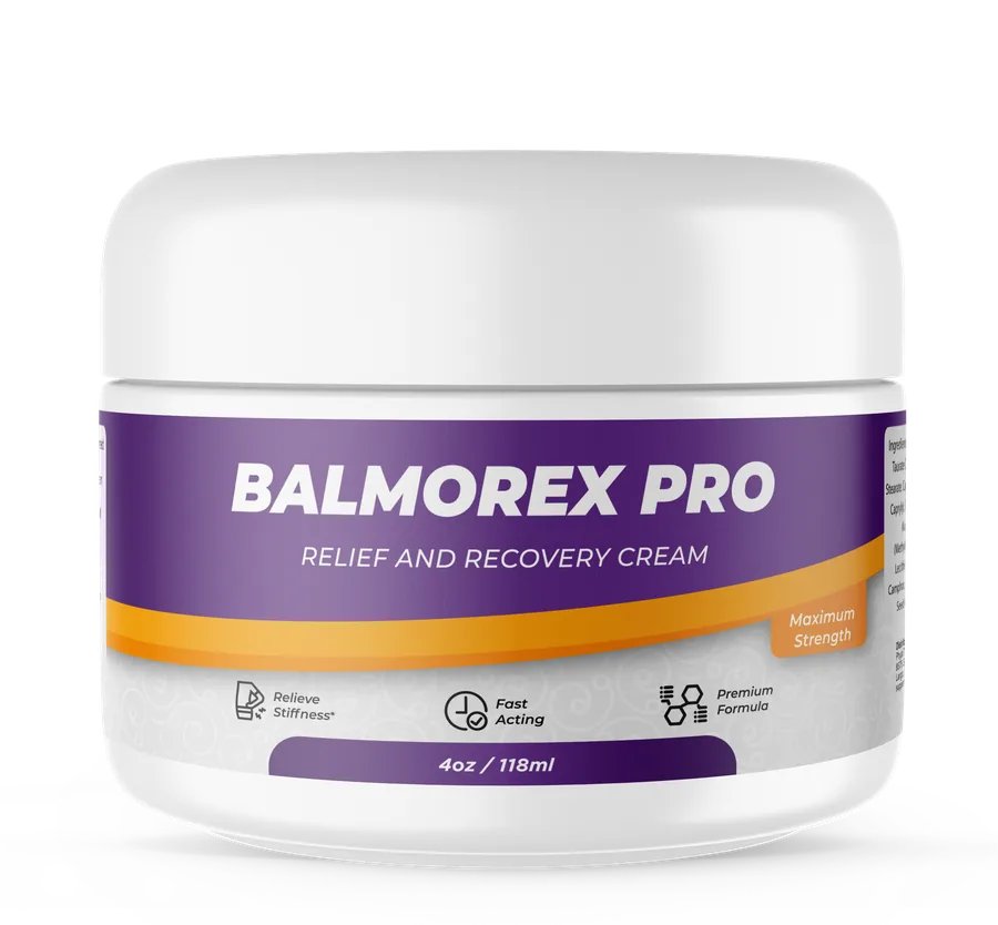 Balmorex Pro Relief and Recovery Cream jar, maximum strength formula